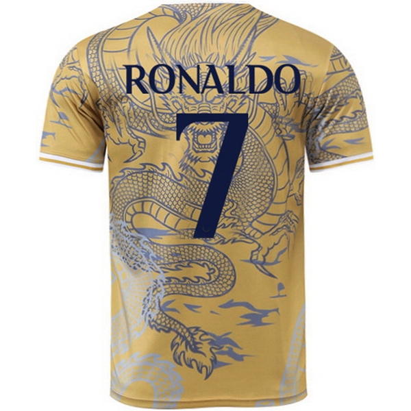 24/25 Cristiano Ronaldo #7 Dragon Yellow Men's Soccer Jersey