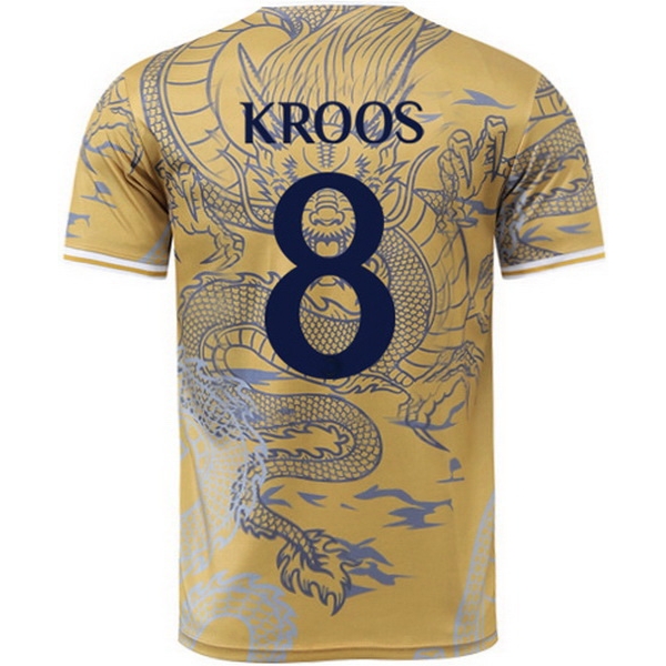 24/25 Toni Kroos #8 Dragon Yellow Men's Soccer Jersey