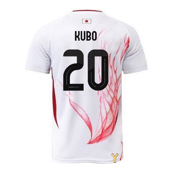 2024 Takefusa Kubo #20 Japan Home Youth Soccer Jersey