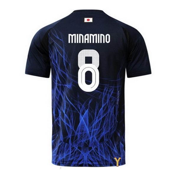 2024 Takumi Minamino #8 Japan Away Youth Soccer Jersey