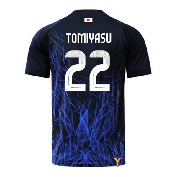 2024 Takehiro Tomiyasu #22 Japan Away Youth Soccer Jersey