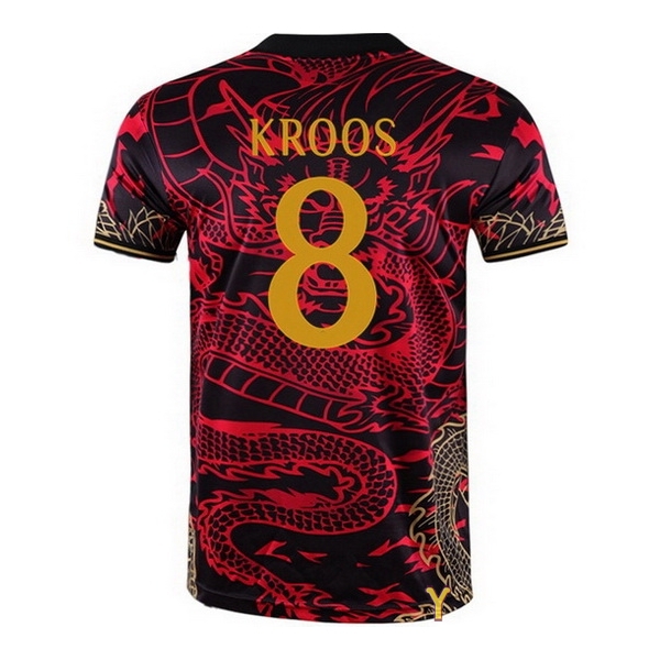 2024 Toni Kroos #8 Dragon Red Youth Soccer Jersey