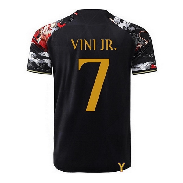 2024 Vinicius Junior #7 Dragon Black Youth Soccer Jersey