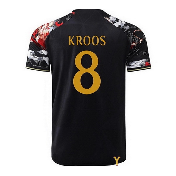 2024 Toni Kroos #8 Dragon Black Youth Soccer Jersey