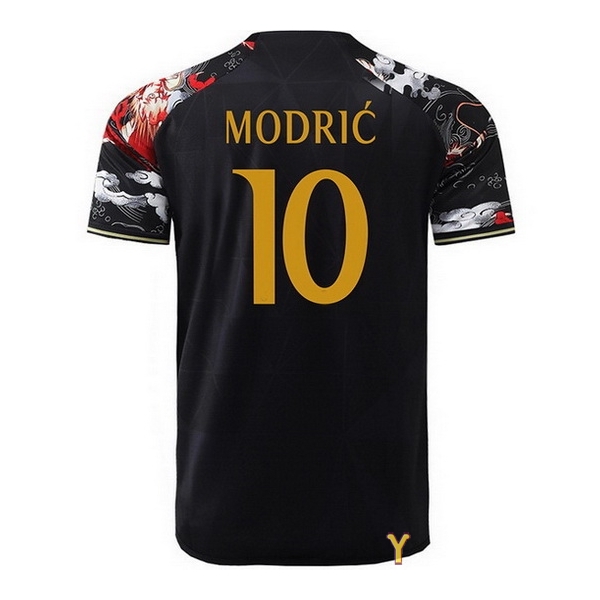 2024 Luka Modric #10 Dragon Black Youth Soccer Jersey