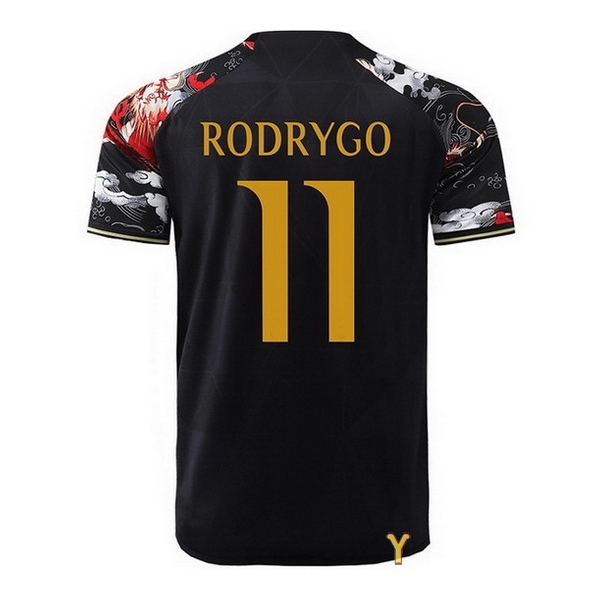 2024 Rodrygo #11 Dragon Black Youth Soccer Jersey