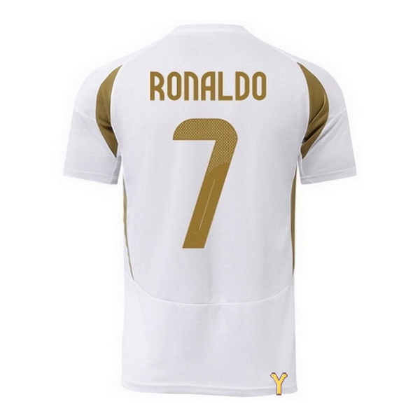 2024 Cristiano Ronaldo #7 Team White Youth Soccer Jersey